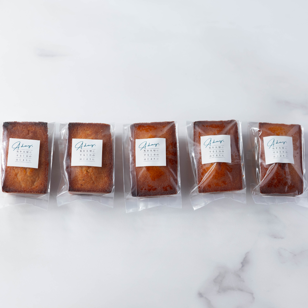 A day.Honey Financier 5packs【A day. 私を大切にする一日の始まりに】